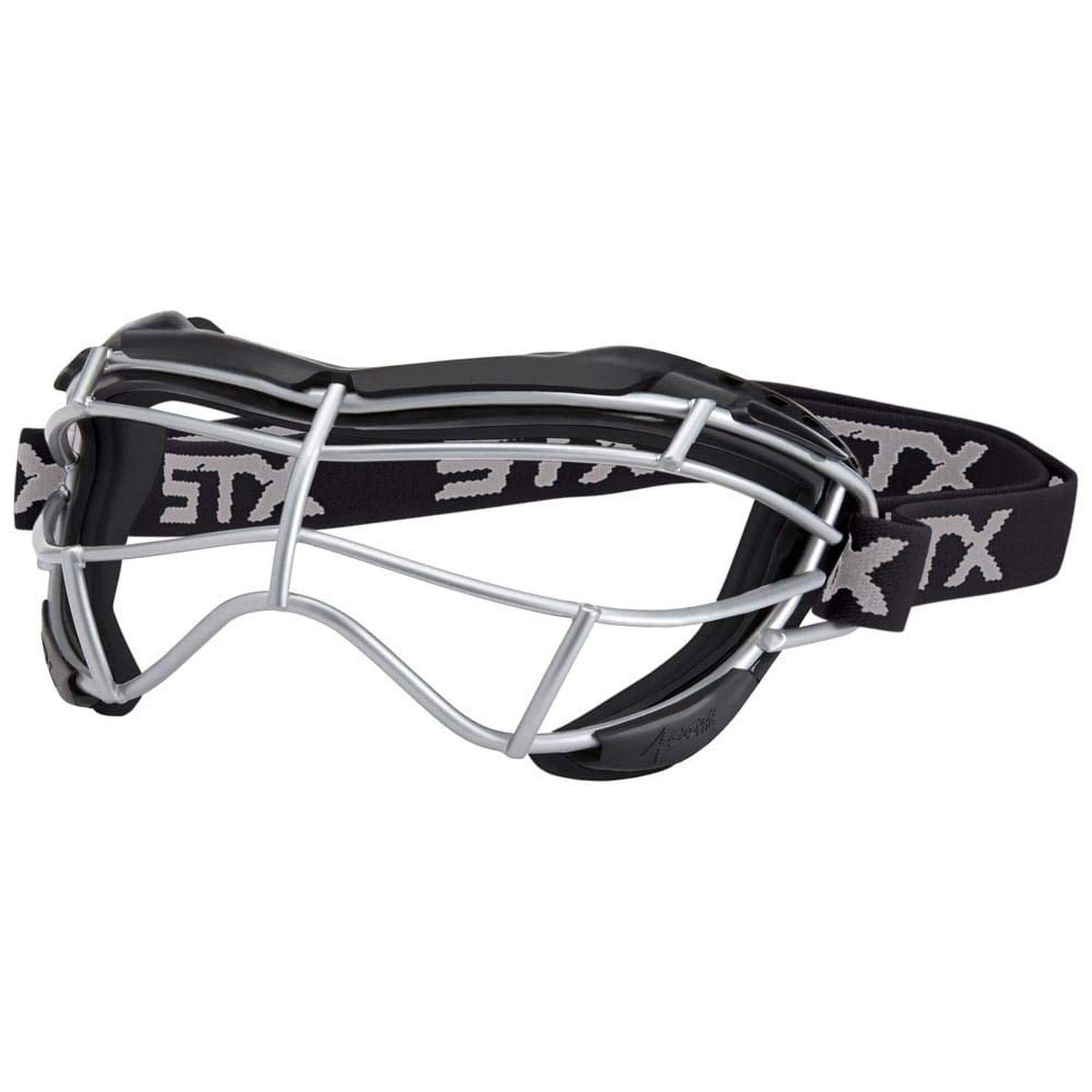 STX Lacrosse Focus-S Goggle Black/Black Silicone