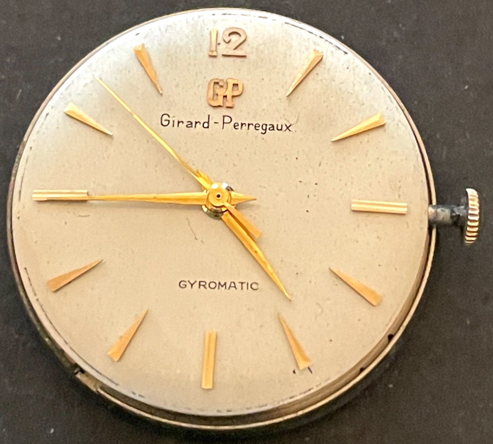 Vintage GirardPerregaux Gyromatic Mens Automatic Watch Movement Ticks 17 G2U