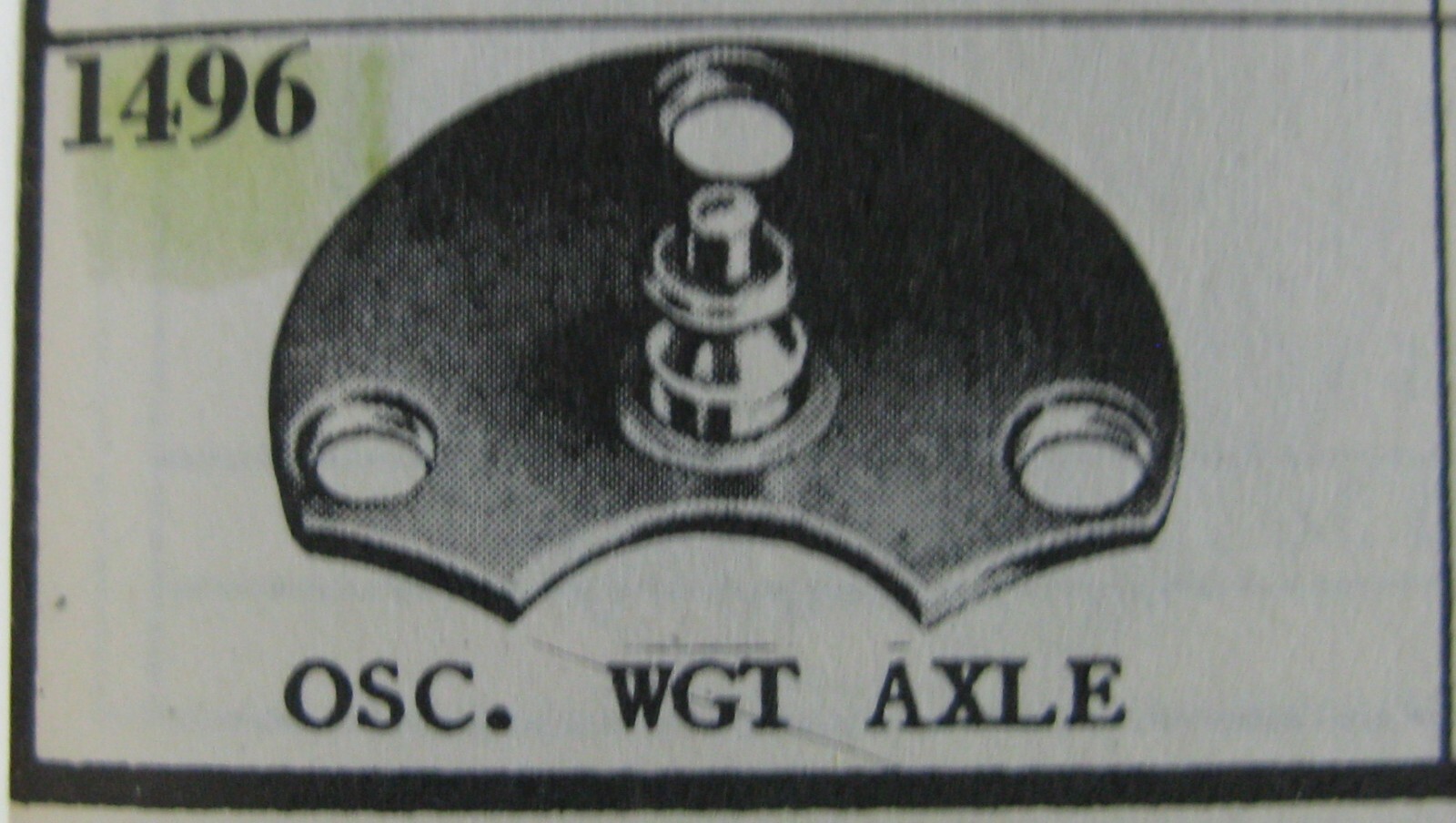 Omega Watch 1480 1481 Tissot 2471 … part oscillating weight Axle #1496