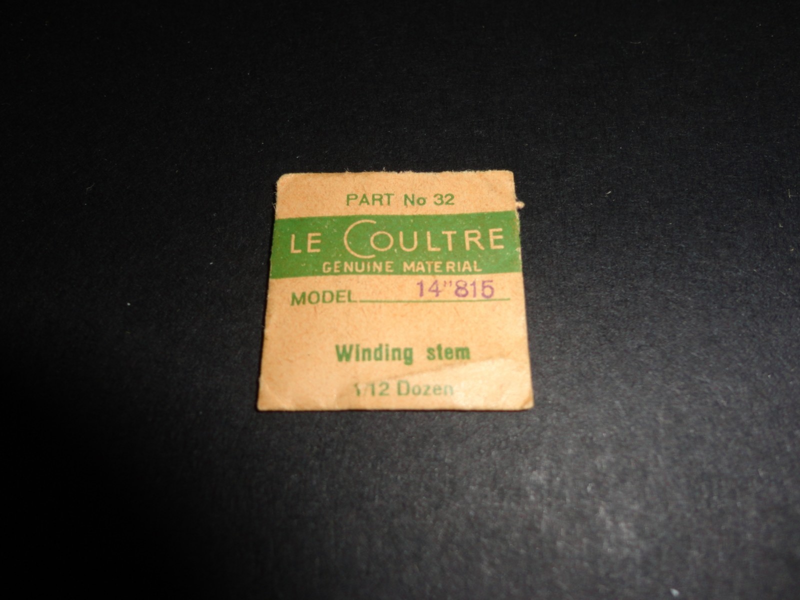 JAEGER LE COULTRE 815-401 #32 Winding Stem Watch Part NOS