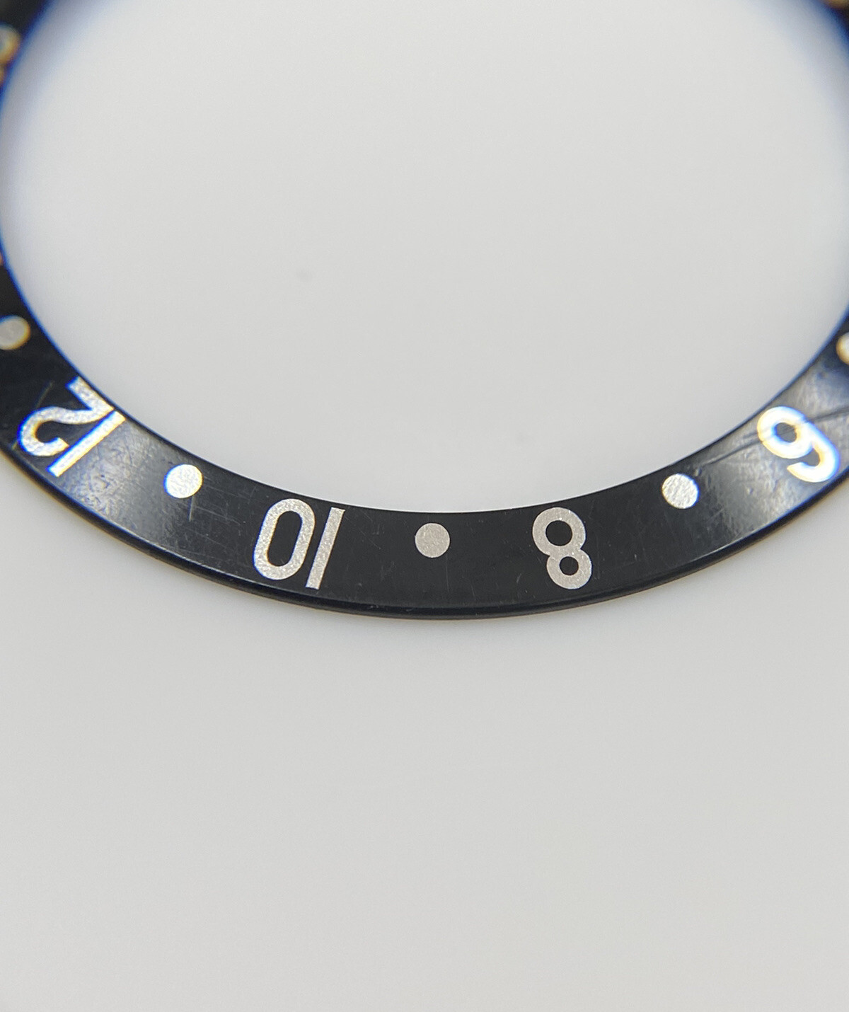 Genuine Rolex GMT Master II Sapphire Model Black Bezel Insert 16700 16710 16760