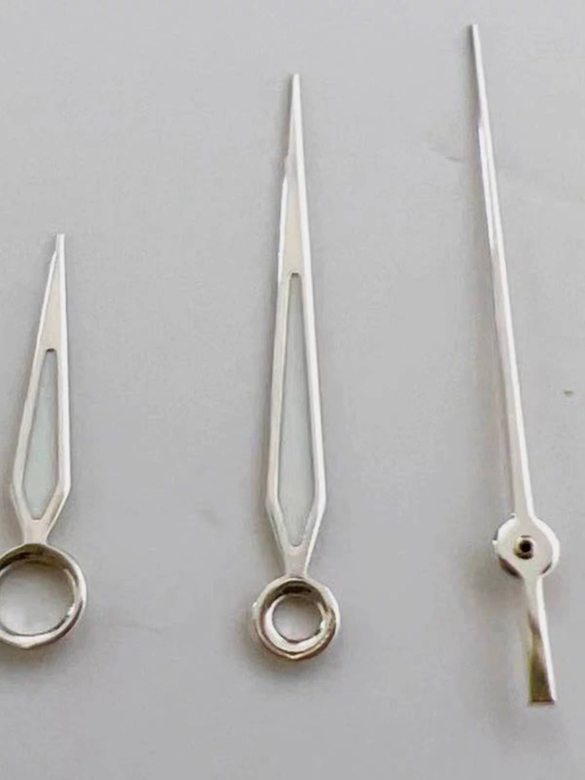 1 Set Watch Hands For NH35 NH36 ETA2824/2836 Luminous Silver Polished