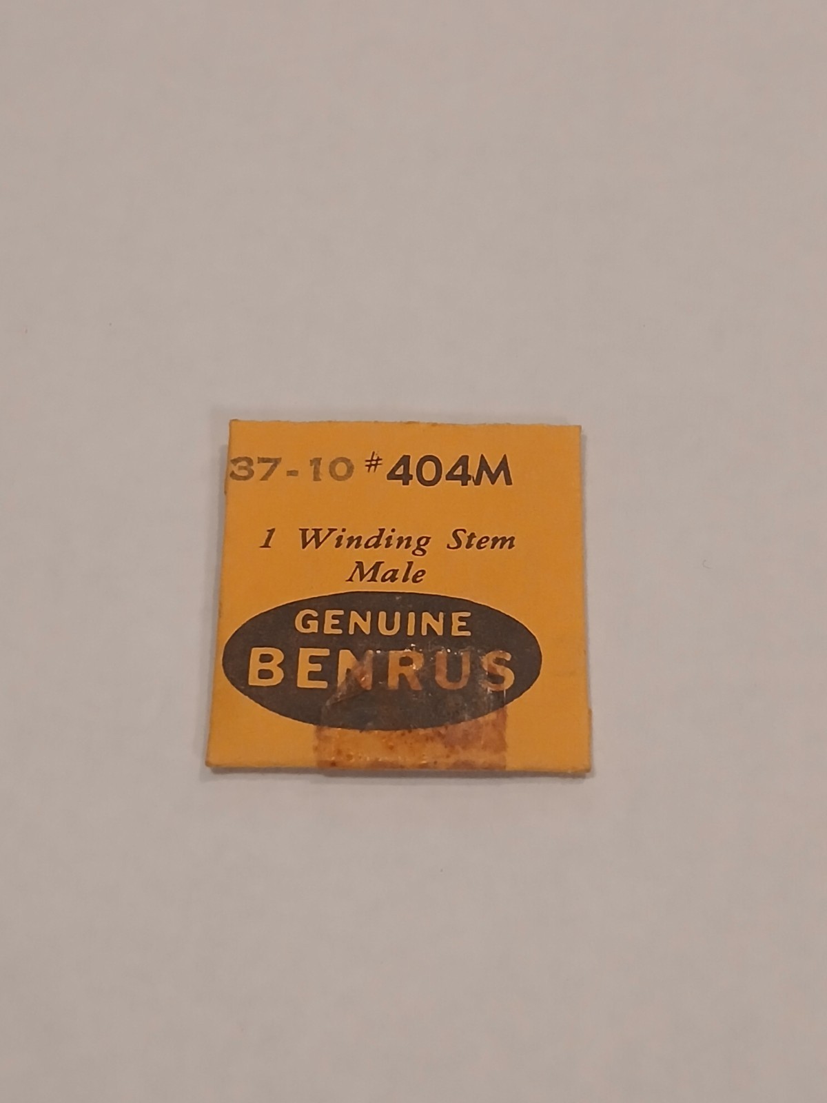 NOS Genuine Benrus 37-10 # – MALE WINDING STEM – Part# 404M