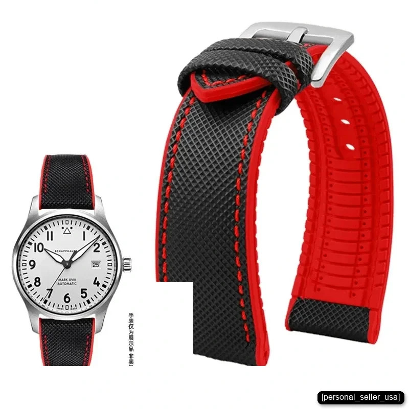 Nylon Rubber Watch Band 19mm 20mm 21mm 22mm 23m 24mm | Multi-Color Sport Strap