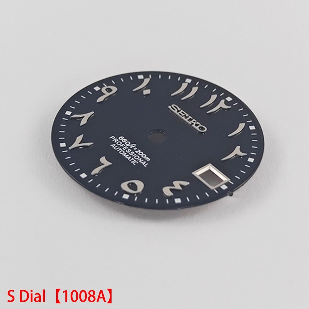 For Seiko 28.5mm Watch Dial Green Luminous Fit NH35 NH36 Movement Arabic Faces