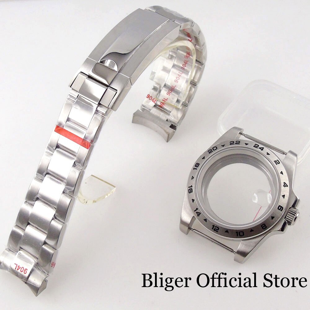 39mm Fit NH35A NH36 PT5000 NH34 GMT Diving Watch Case Sapphire Glass 24Hours