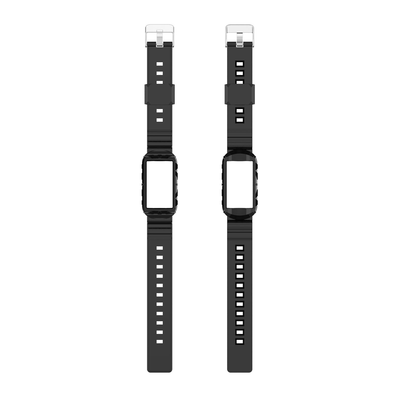 TPU Armor-In-One Watch Strap Watch Accessories Parts for Fitbit Charge6/5/4/3