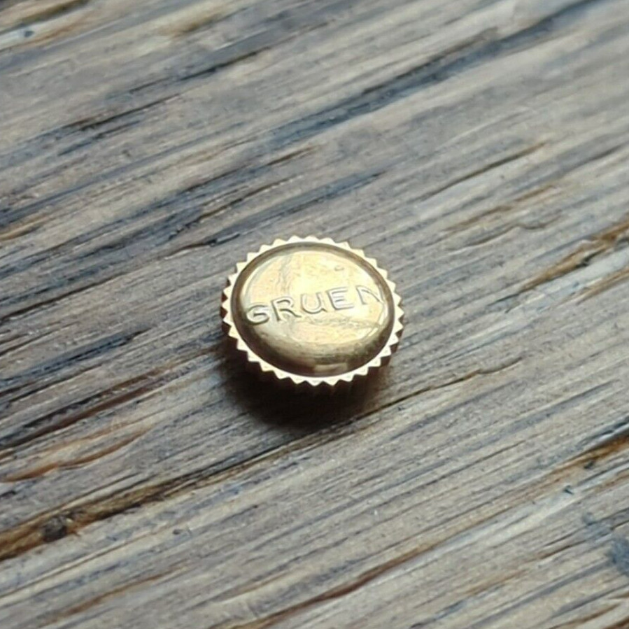 Gruen Rolled Gold Watch Crown Part 6.1mm Tap 1.1 New Old Stock (M314)