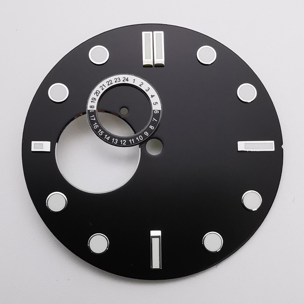 32mm black white blue green sterile luminous watch dial fit NH39 movement