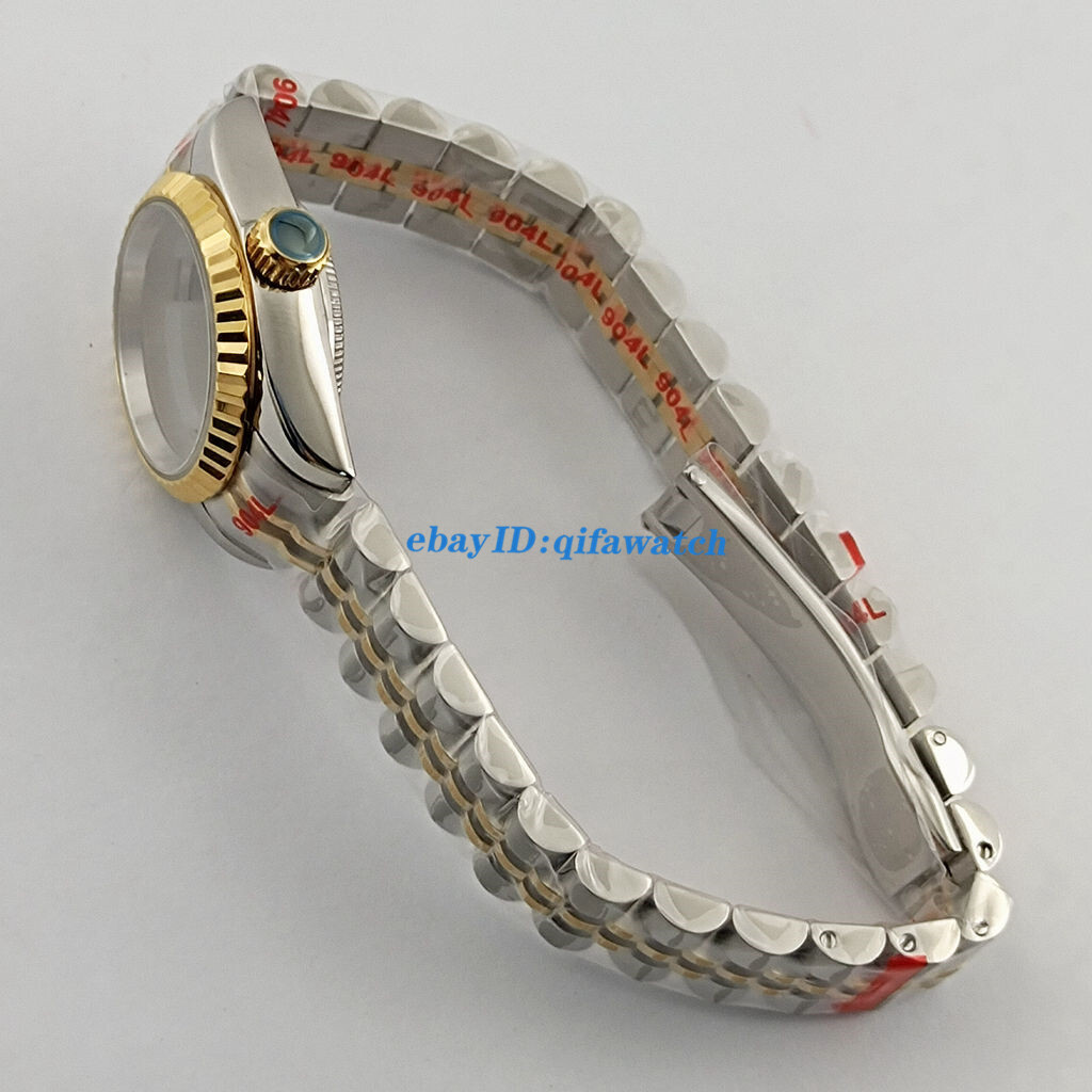 26mm Silver Gold Watch Case Sapphire Glass Fit NH05 NH06 Movement Accessories