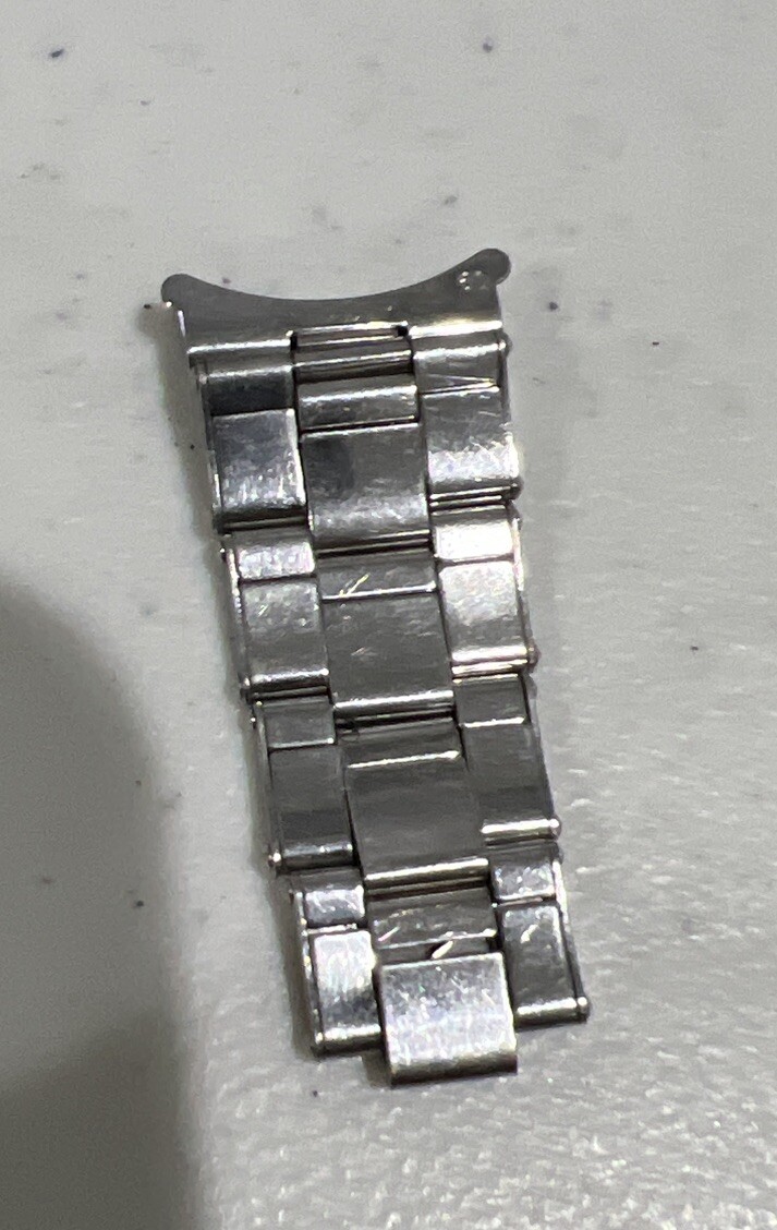 Rolex Riveted STRETCH Links Vintage 4 Links With End Piece 60 Authentic Original