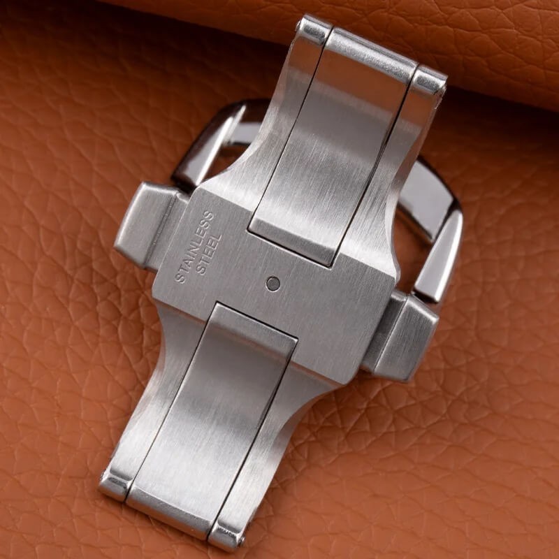 19mm Steel Deployment Buckle Double Push Folding Clasp Fits Piaget Polo Strap
