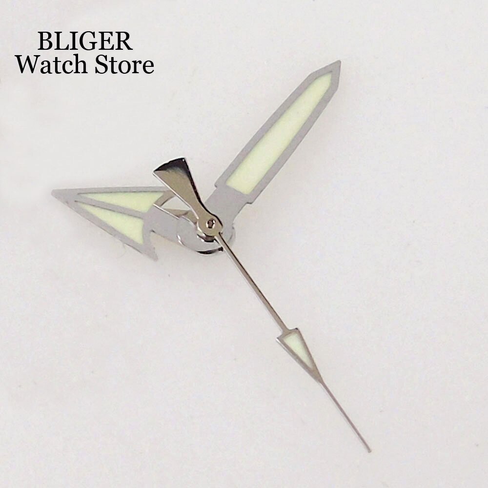 29MM Luminous Red Blue Watch Dial Green Lume Fit NH36 NH36A Week Date Watch Part