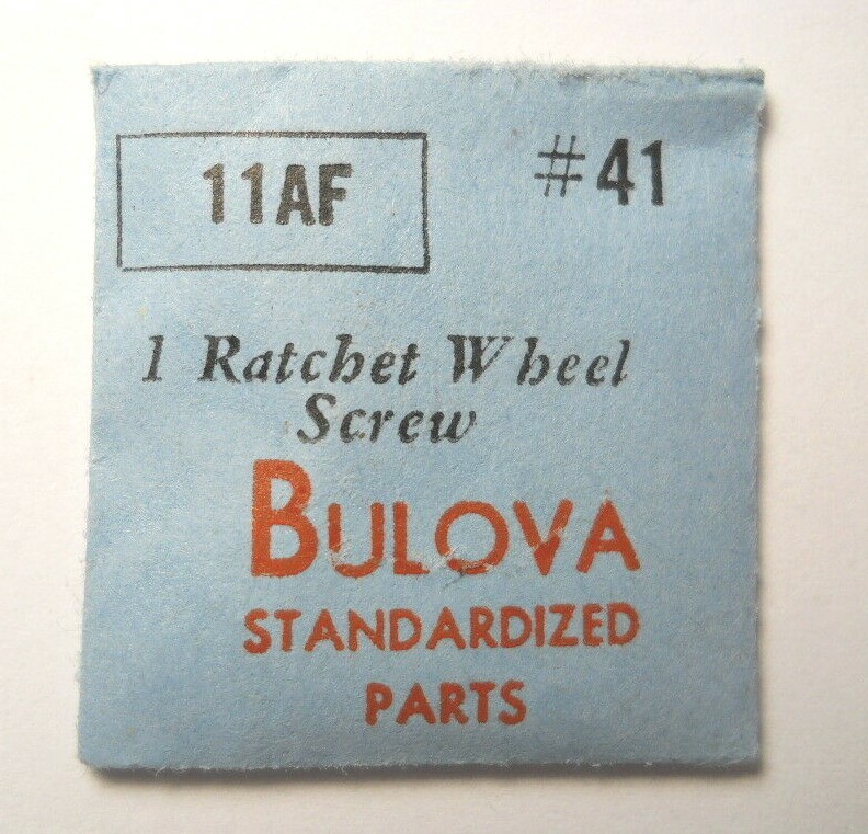 BULOVA 11AF Genuine Factory Replacement Watch Part #41 – RATCHET WHEEL SCREW