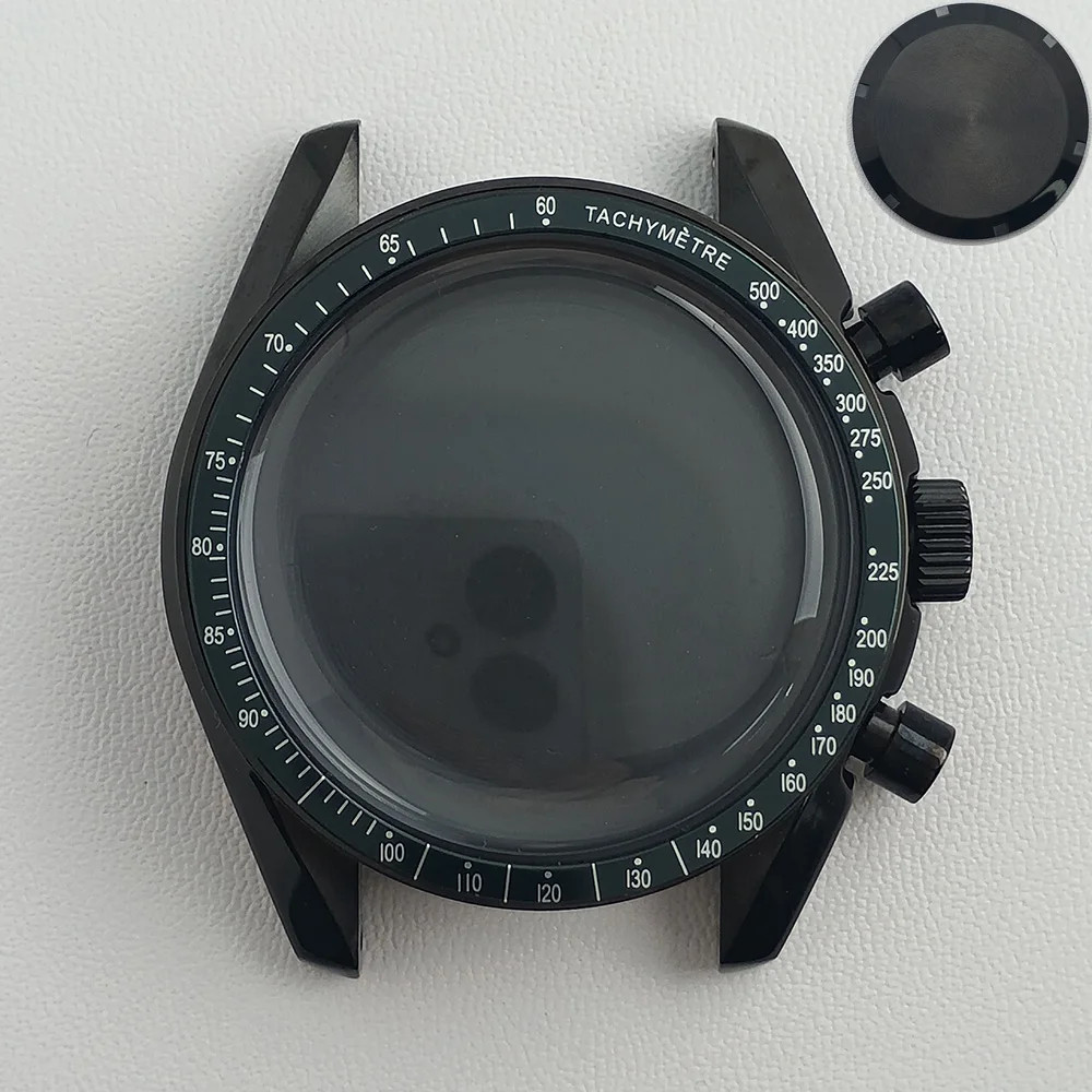 NEW 39.7mm WATCH METAL CASE FIT VK63 Movement Case Watch Accessories SUITABLE