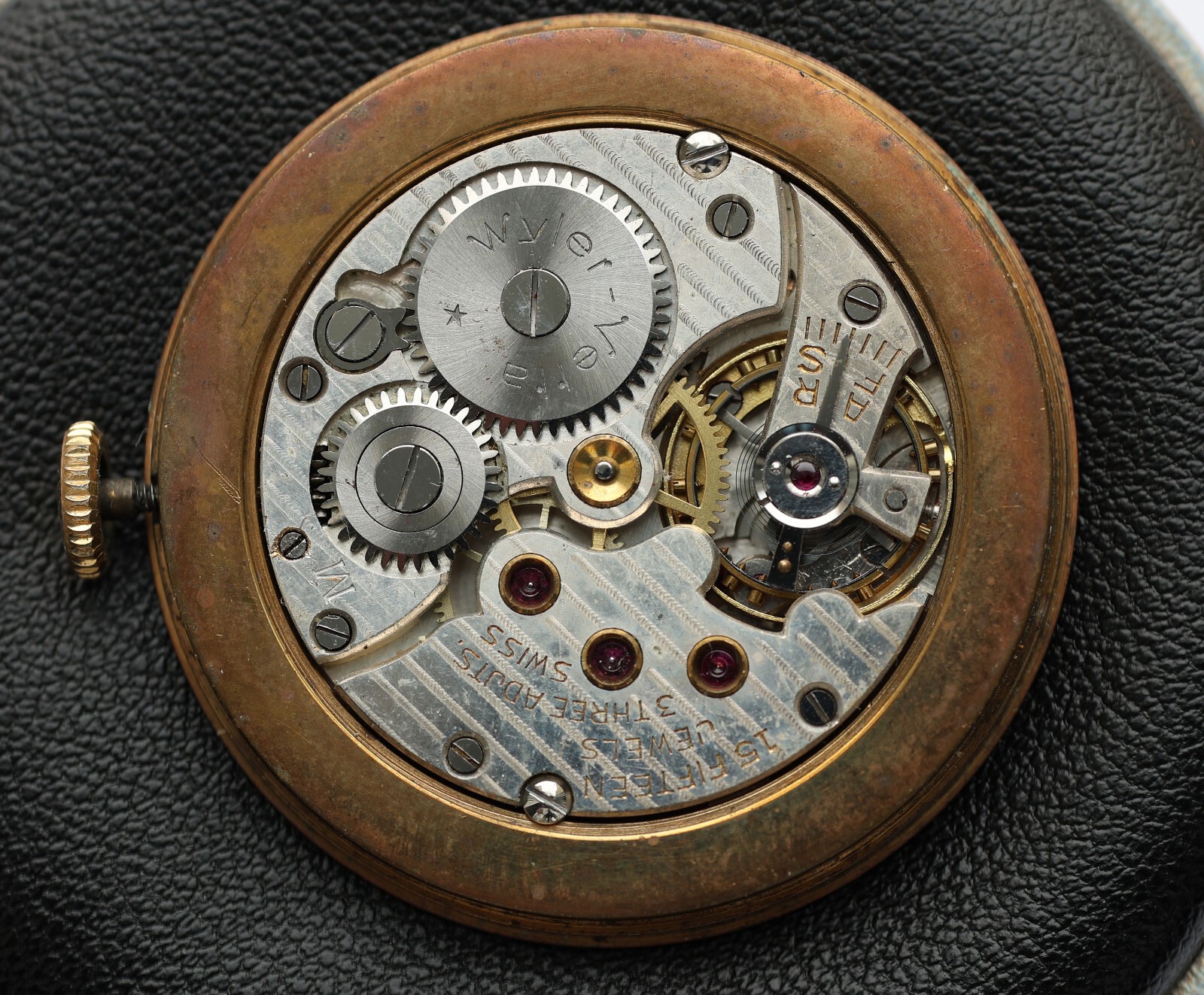 1950s WYLER-VETTA Incaflex M Swiss Men Wristwatch MOVEMENT + DIAL Manual – TICKS