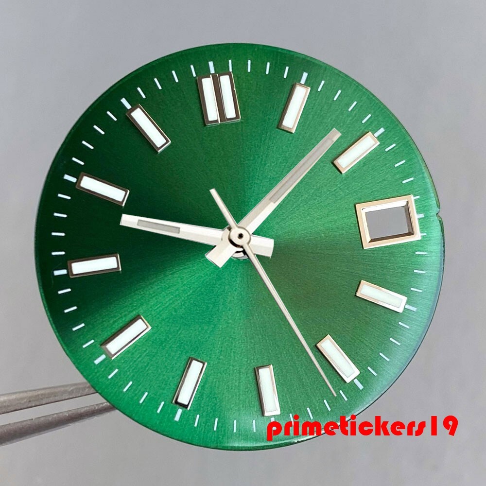 29mm NH35 Automatic Watch Dial+Hands Set Multicolor Face Date Luminous Sterile