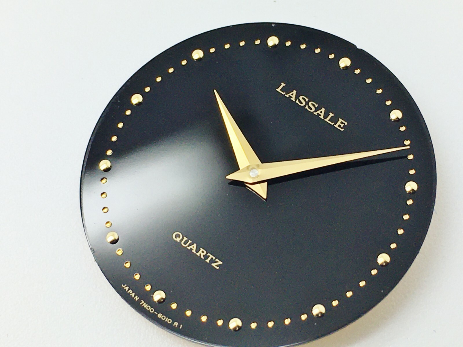 WATCH PARTS 7N00 LASSALE (by Seiko) BLACK RETRO DIAL# (7N00-6010) FOR PARTS
