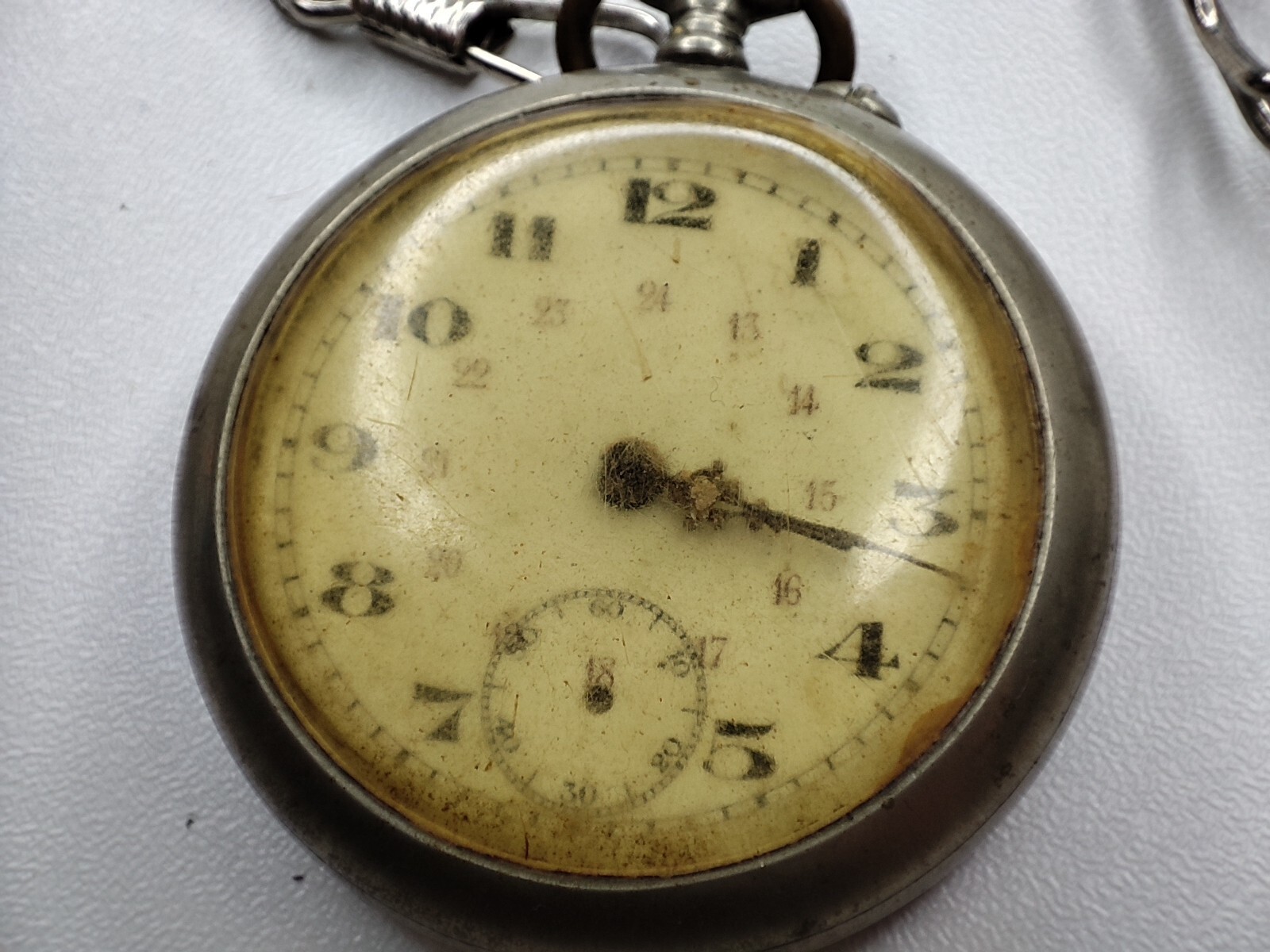 Argentan pocket Watch – 48.8 mm – for parts and spares