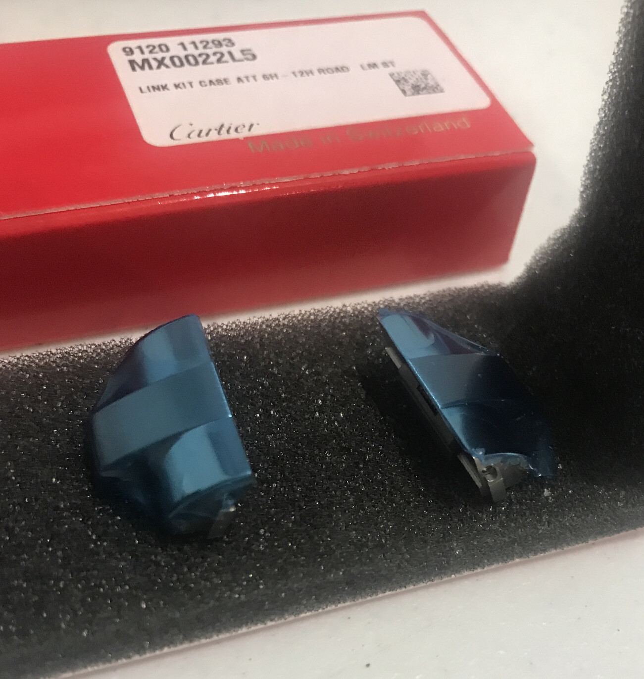 Cartier 2 Attachment Links For Roadster LM Steel New Authentic MX0022L5