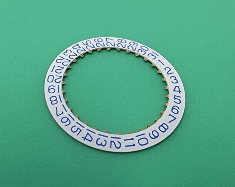 NOS Zodiac 70-72 Olympos Part Date Disk Calendar Wheel White and Blue