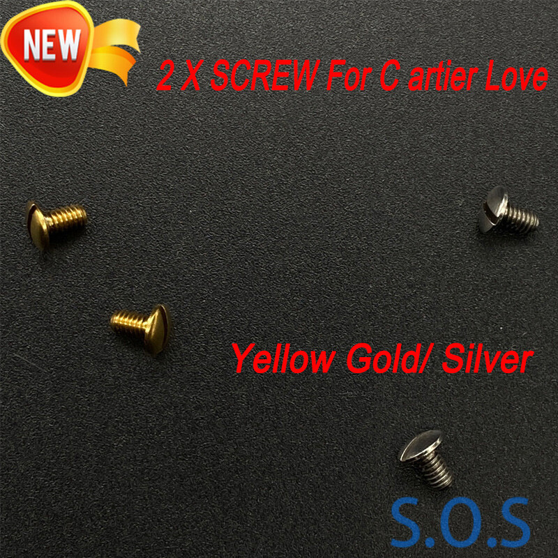 Screw Stainless Steel For Replacement C artier Love Bracelets Yellow Gold Silver