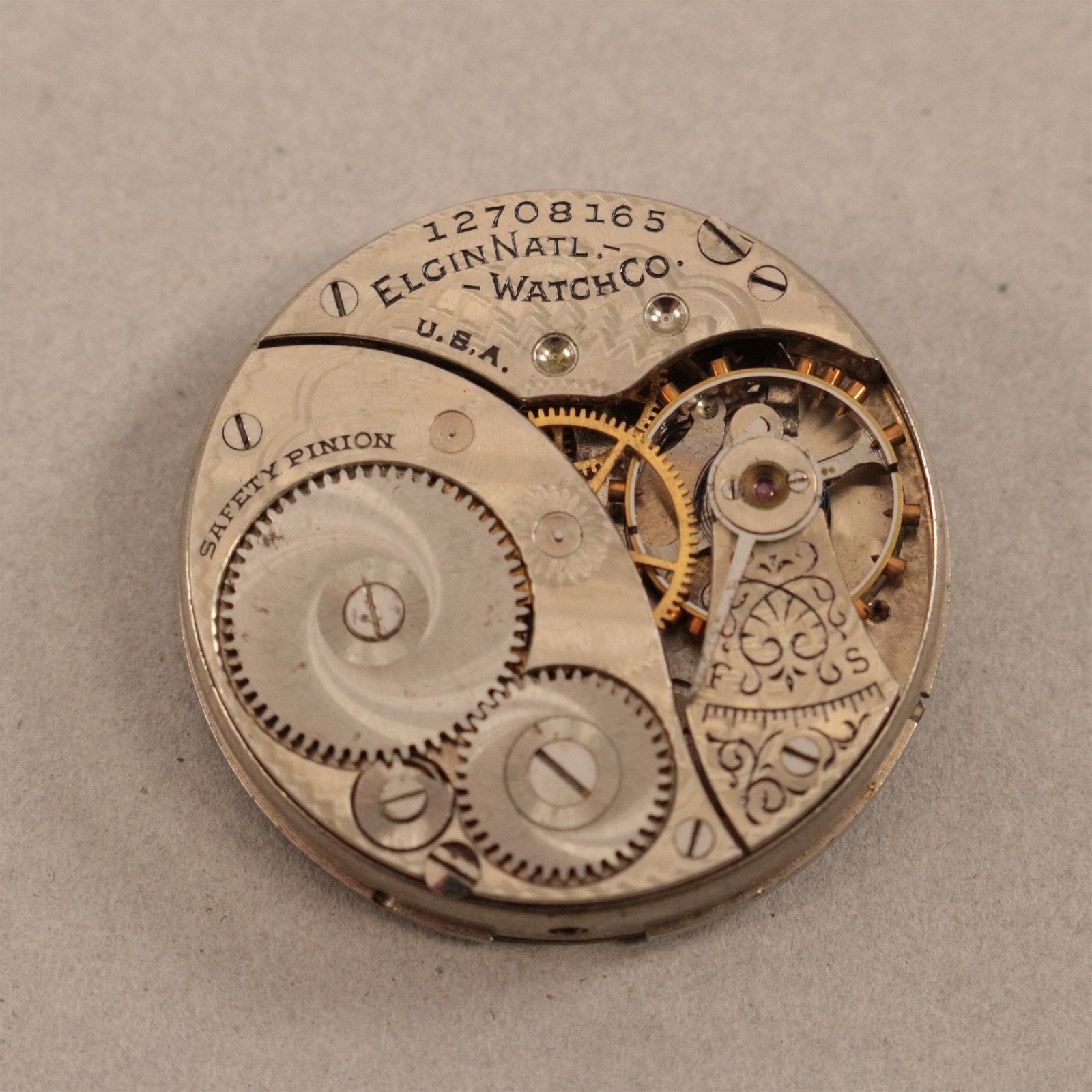 Elgin 0 Size Pocket Watch Movement – RC2360