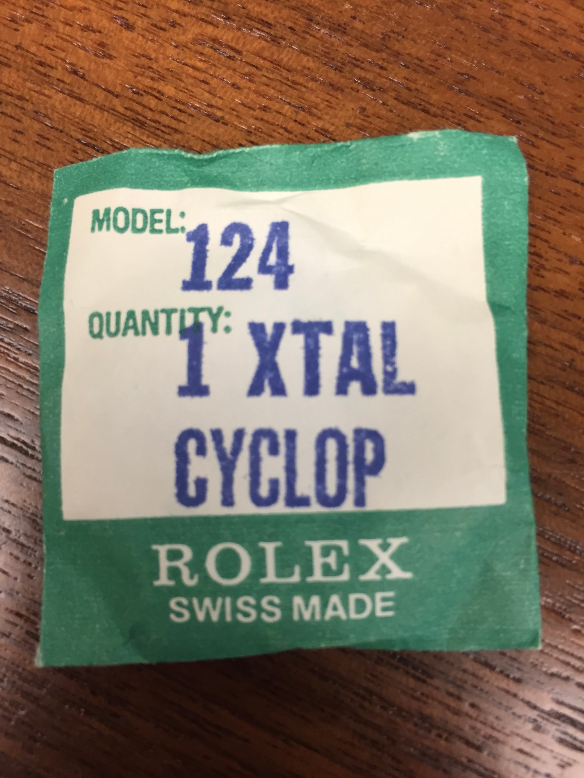 Rolex Tudor Original Factory Sealed 25-124 Tropic Prince Day Date Crystal NOS