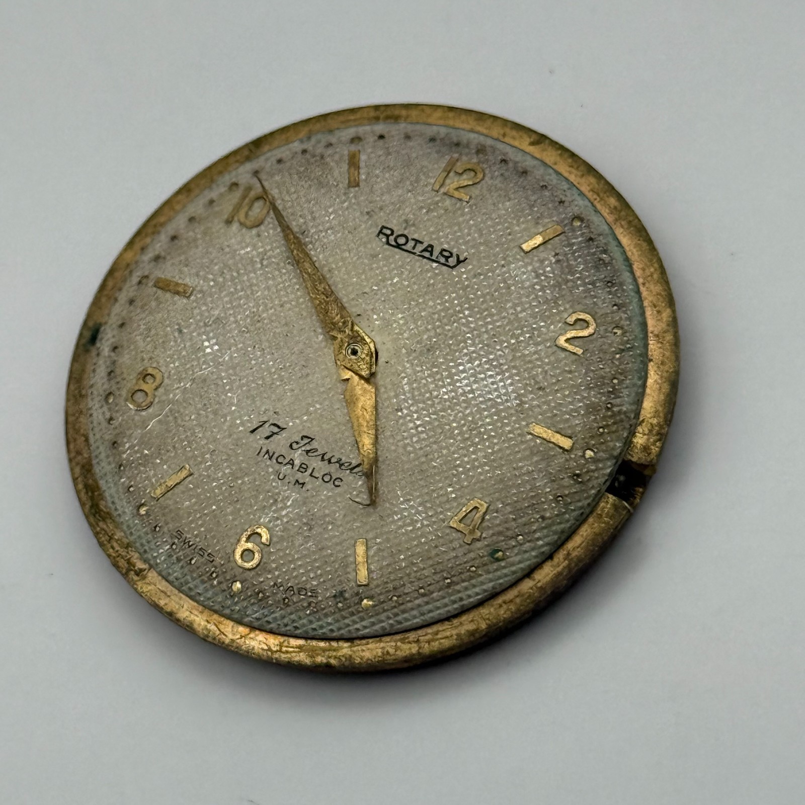 ETA 2370 Watch Movement Rotary Manual Wind Vintage Swiss Parts Repair 31.3mm
