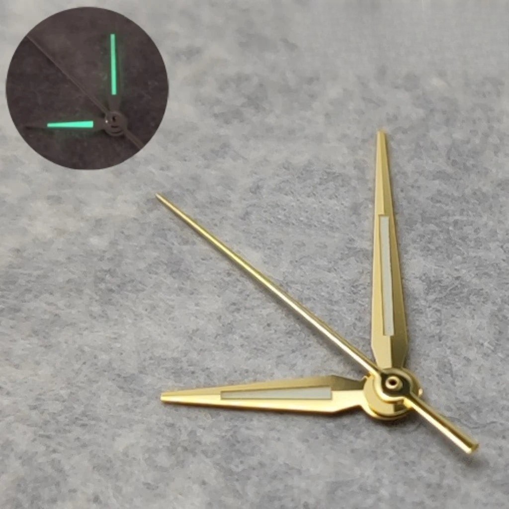 C3 Green luminous Multicolor Watch Hands for NH34 NH35 4R35 NH36 4R36 Movement
