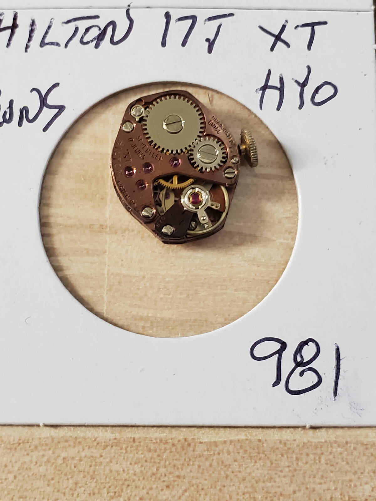 LADIES HILTON 17J XT HYO WRIST WATCH MOVEMENT #981