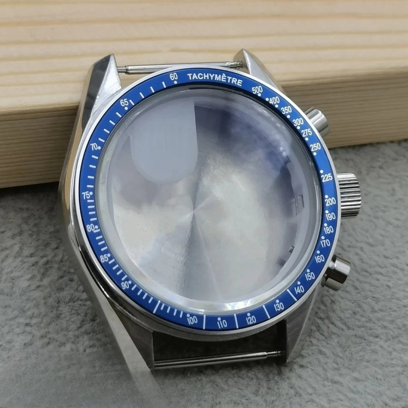 39.7mm Metal Watch Case Chronograph Bezel Sealed For VK63 VK63A Movement