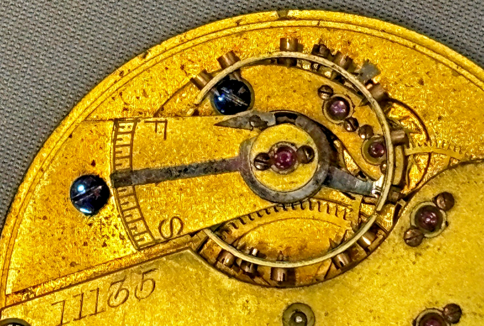 Antique English Lever Pocket Watch Movement Wright & Craighead for Restoration
