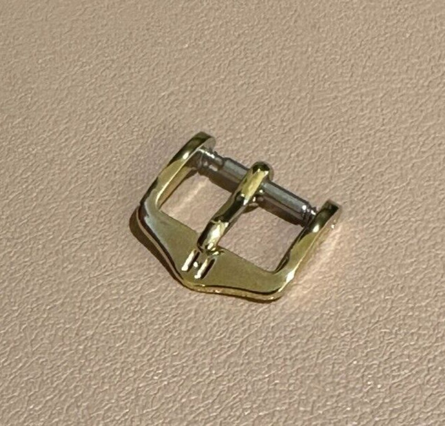 Hirsch Tradition Buckle Clasp Yellow Gold Stainless Steel 12mm BC1030-1-12