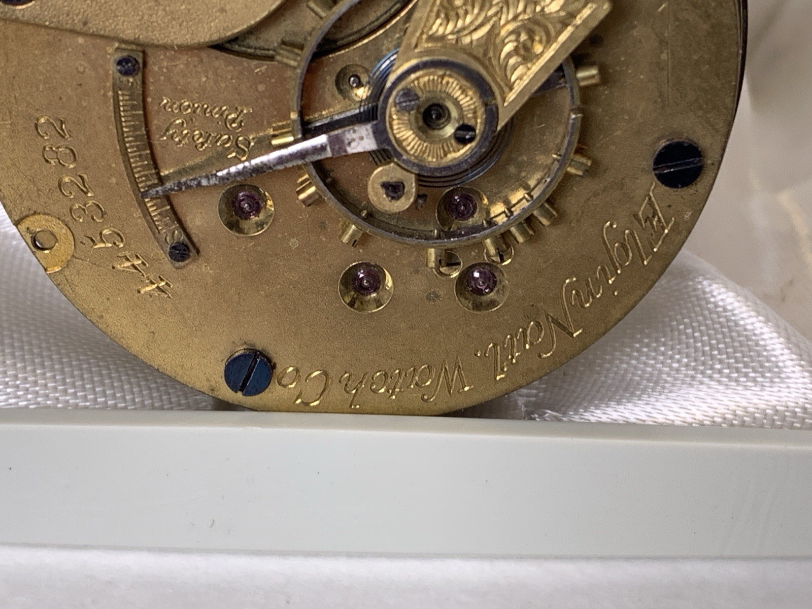 1892 Elgin Pocket Watch Movement Model 3 Grade 10 18S 11J Lever