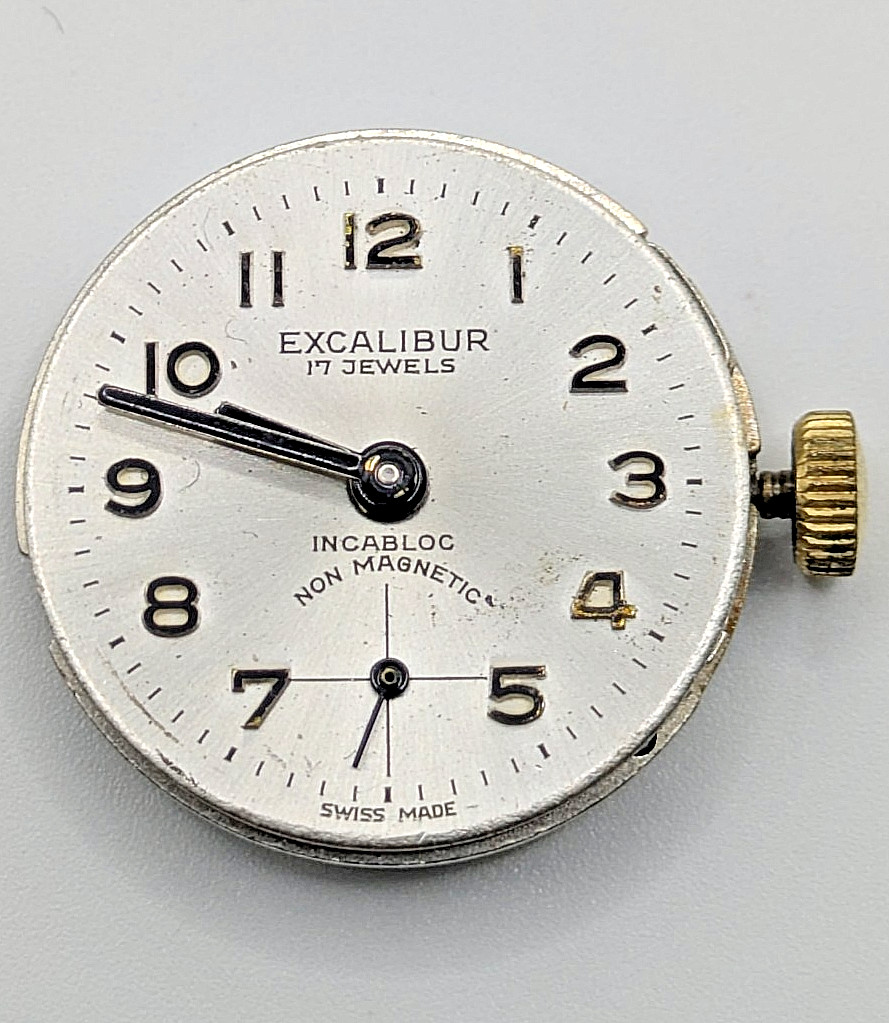 Excalibur UT 6365N Unitas Manual Wind Sub Seconds 17J Swiss Movement 22.6mm