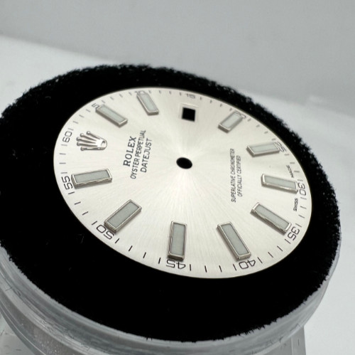 Genuine Rolex Datejust 41mm Dial Silver Big Index 116300 116334