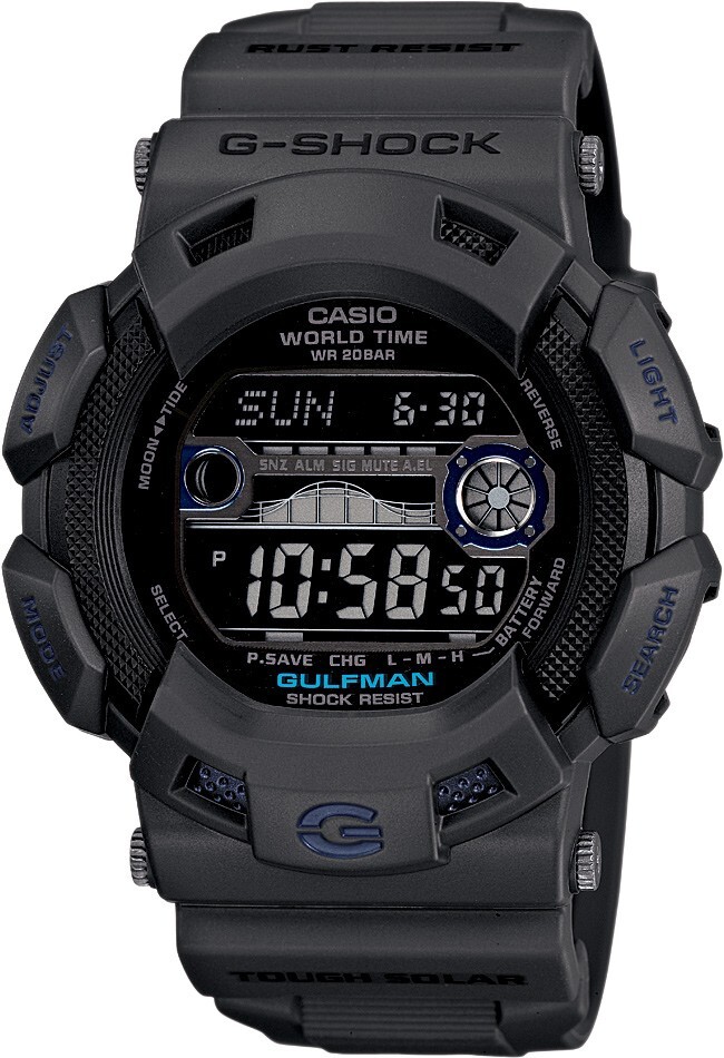Genuine Casio G-Shock Gulfman GR-9110GY dark grey resin case cover bezel