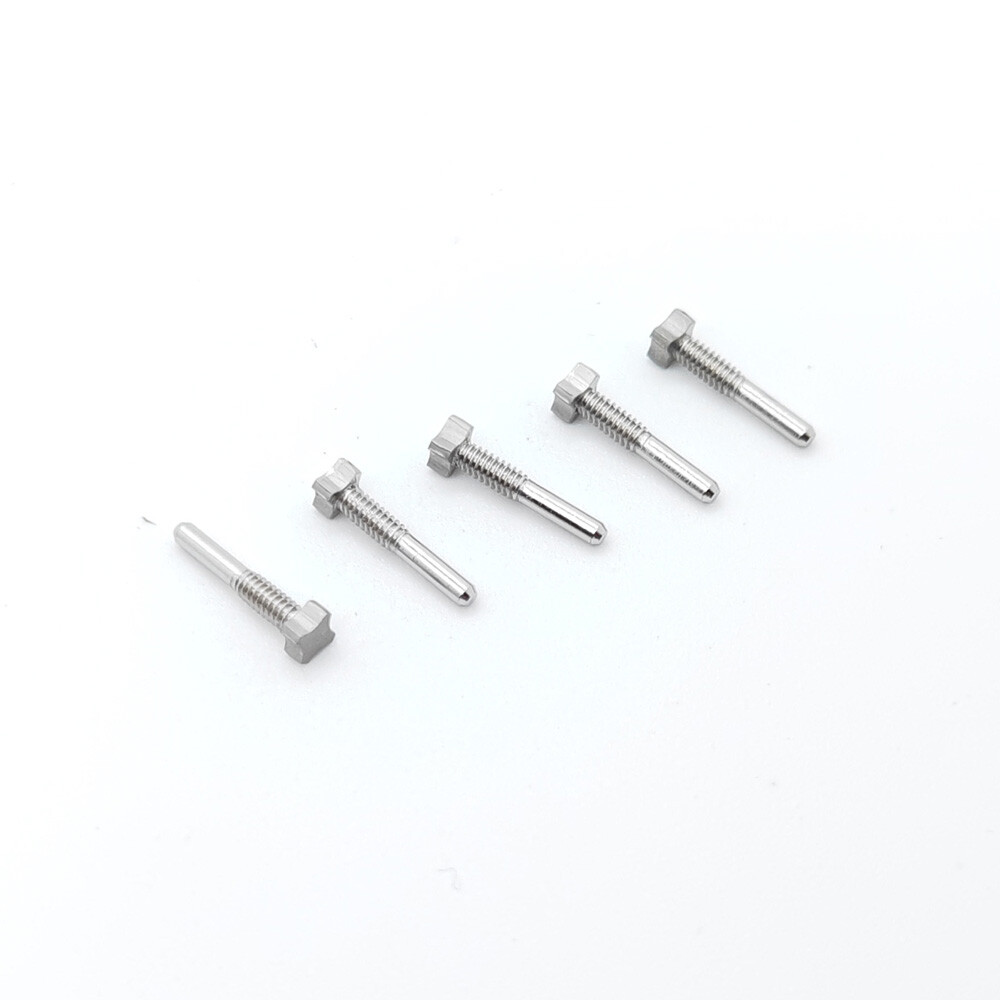 5 PCS 4 Star Silver Steel Screw L8.62 H2.12 to 2.62 For Richard Mille Watch Case