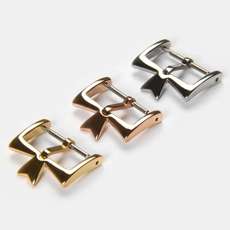 New Metal Watch Clasp 16 18mm Stainless Steel Pin Buckle for Vacheron VC Gold