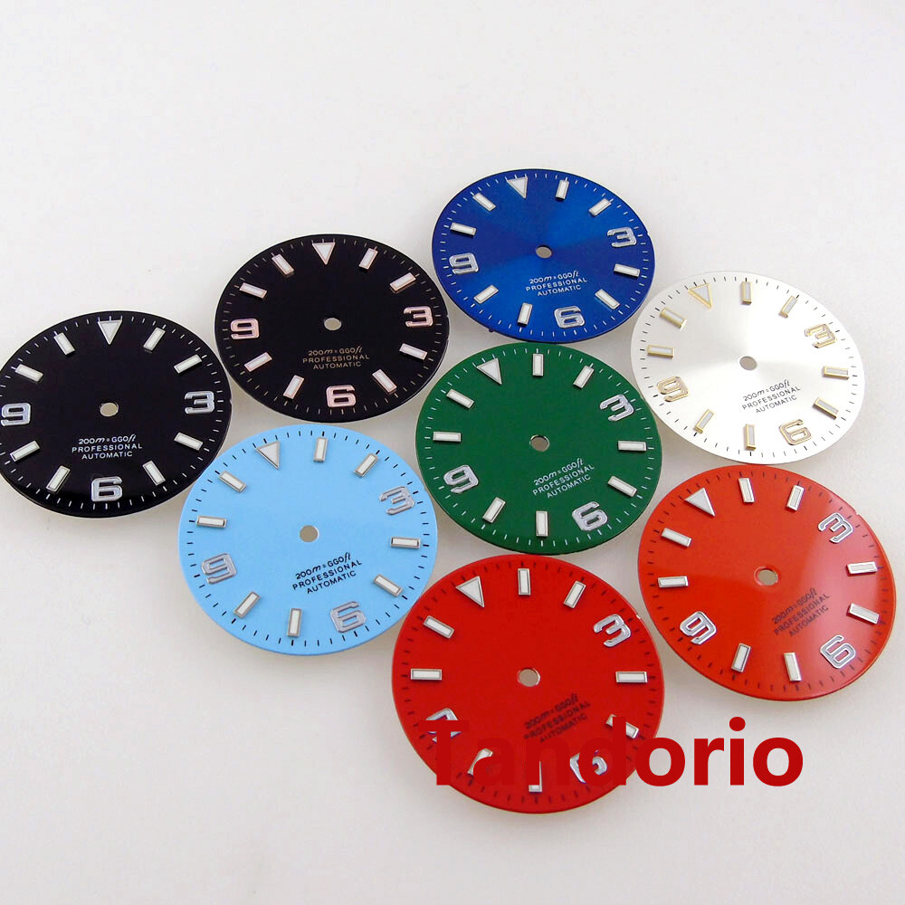 Bliger 29mm Watch Dial Face Fit NH35 NH36 Miyota 8215 ETA 2824 PT5000 Lume Index