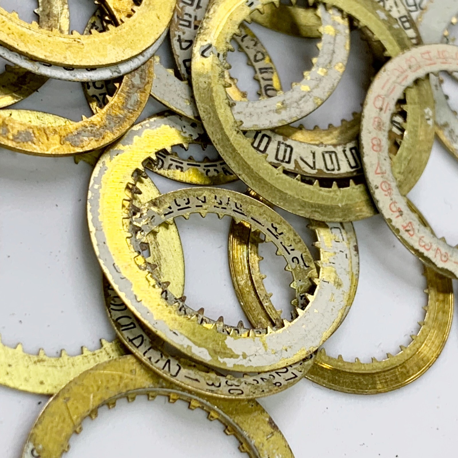 25 Calendar Day Date Dial Disc Number Watch Part Steampunk Watchmaker Lot Repair