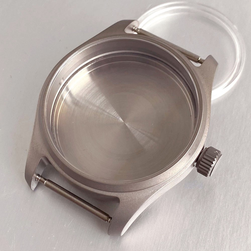 39mm Pilot 20BAR Waterproof Titanium Dive Watch Case 33.5mm Dial for Nh35 PT