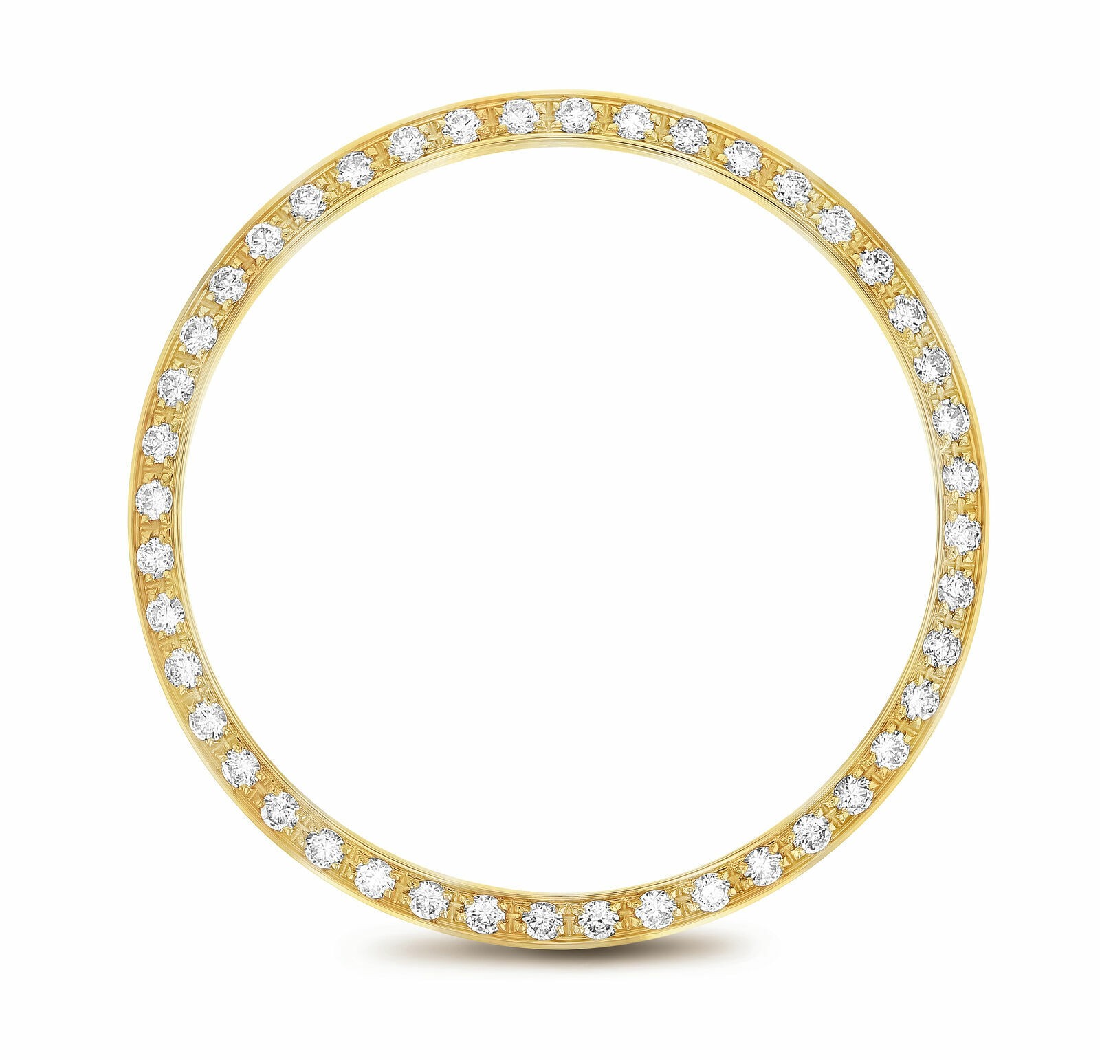 1CT BEAD SET NATURAL DIAMOND BEZEL 18KY FOR ROLEX DATEJUST, DAY DATE PRES 36MM