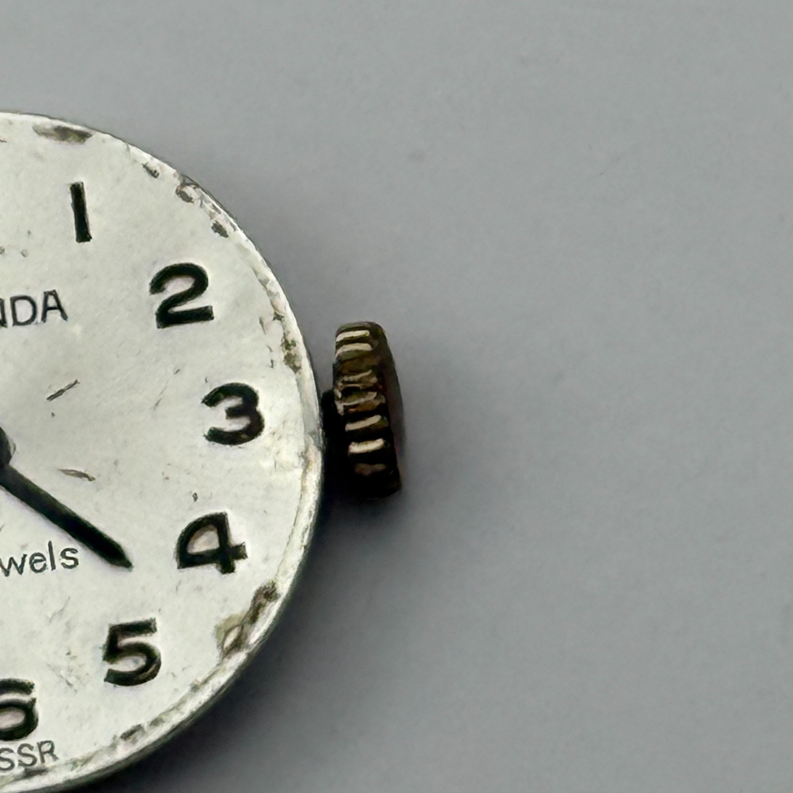 Chaika 1601A Watch Movement Running Sekonda Soviet 17J Manual Wind Parts 16.2mm