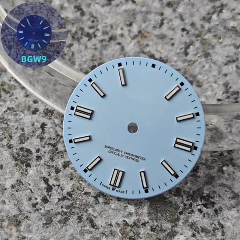 2813 Dial 28.5mm No/R-Logo Blue lume for 8215/2813/2824/2836 Movement watch dial