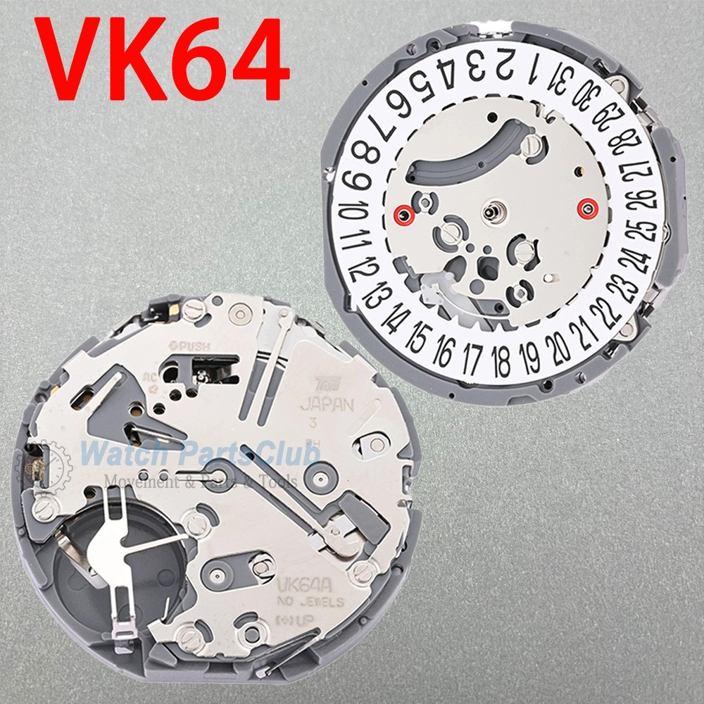 Japan VK63 VK64 VK67 VK68 Quartz Movement Aftermarket Watch Replacement Parts