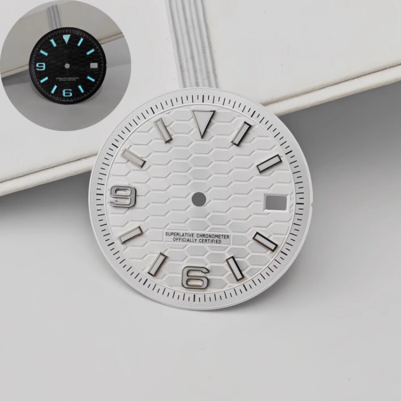 28.5mm 31mm Watch Dial blue Luminous fits NH35/NH36 movement Watch Parts