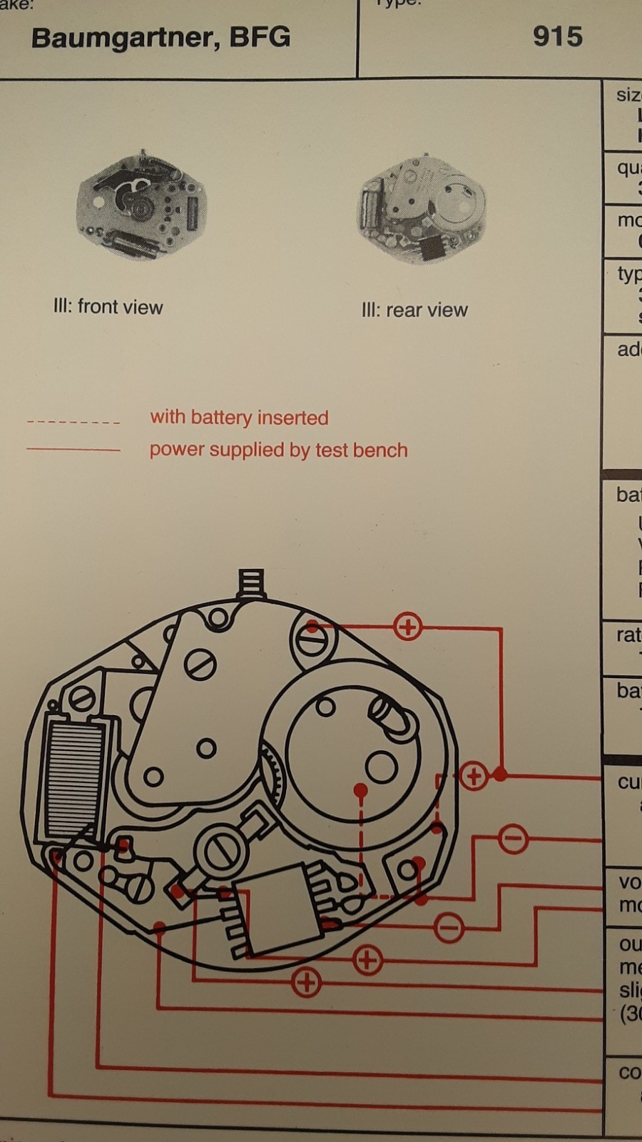Baumgartner BFG 915 Data Sheet. this is a copy