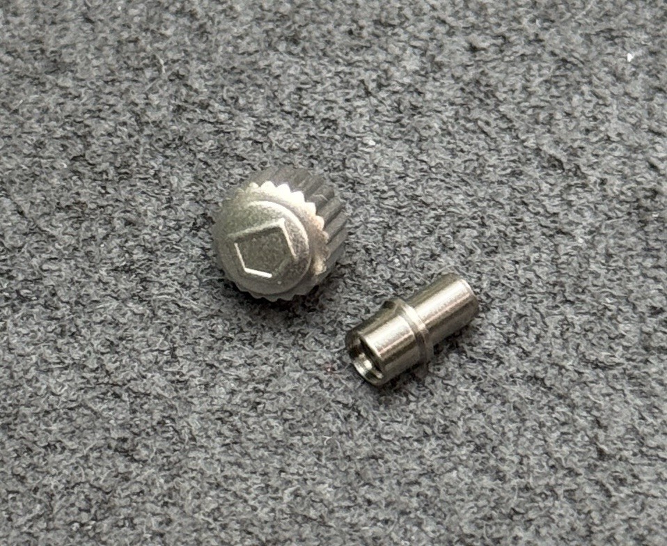 New custom satin pewter crown for Tag Heuer 1000 & 2000 Series Watches models
